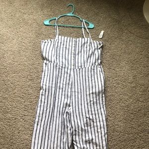 Old Navy dark navy/white Jumpsuit